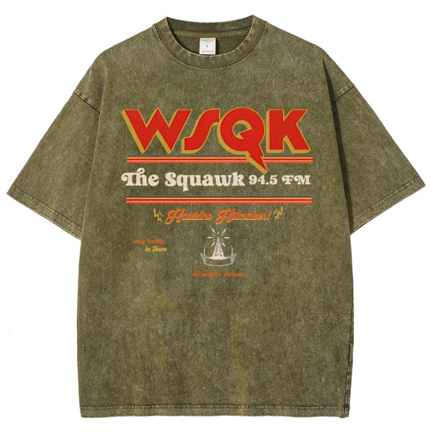 WSQK The Squawk 94.5 FM Washed T-Shirt
