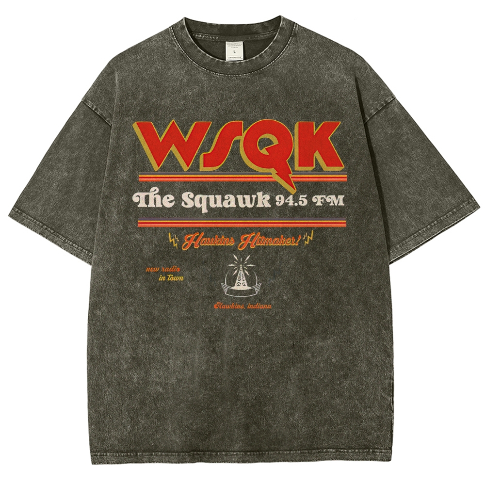 WSQK The Squawk 94.5 FM Washed T-Shirt