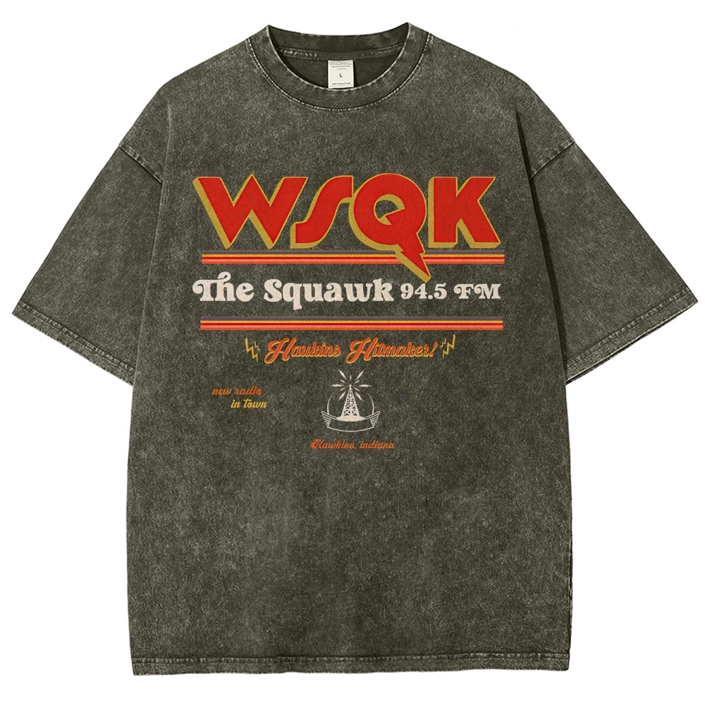 WSQK The Squawk 94.5 FM Washed T-Shirt