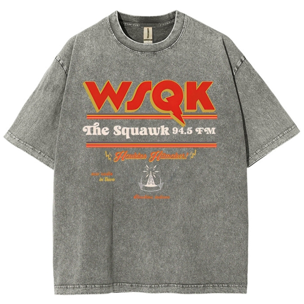 WSQK The Squawk 94.5 FM Washed T-Shirt
