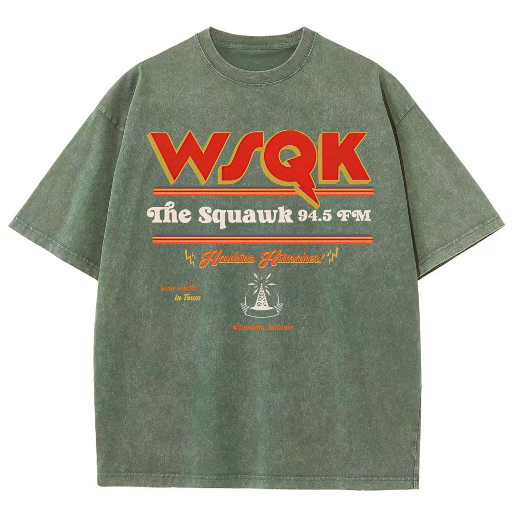 WSQK The Squawk 94.5 FM Washed T-Shirt