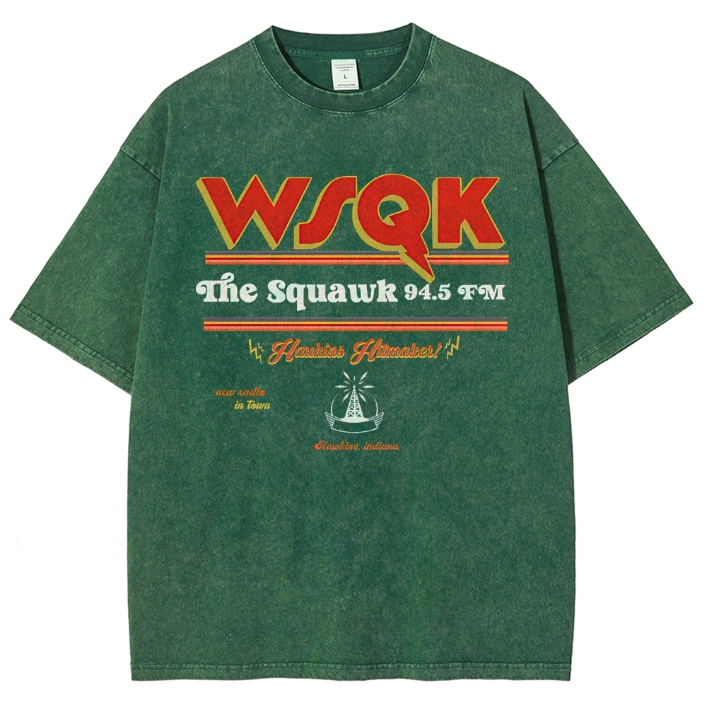 WSQK The Squawk 94.5 FM Washed T-Shirt