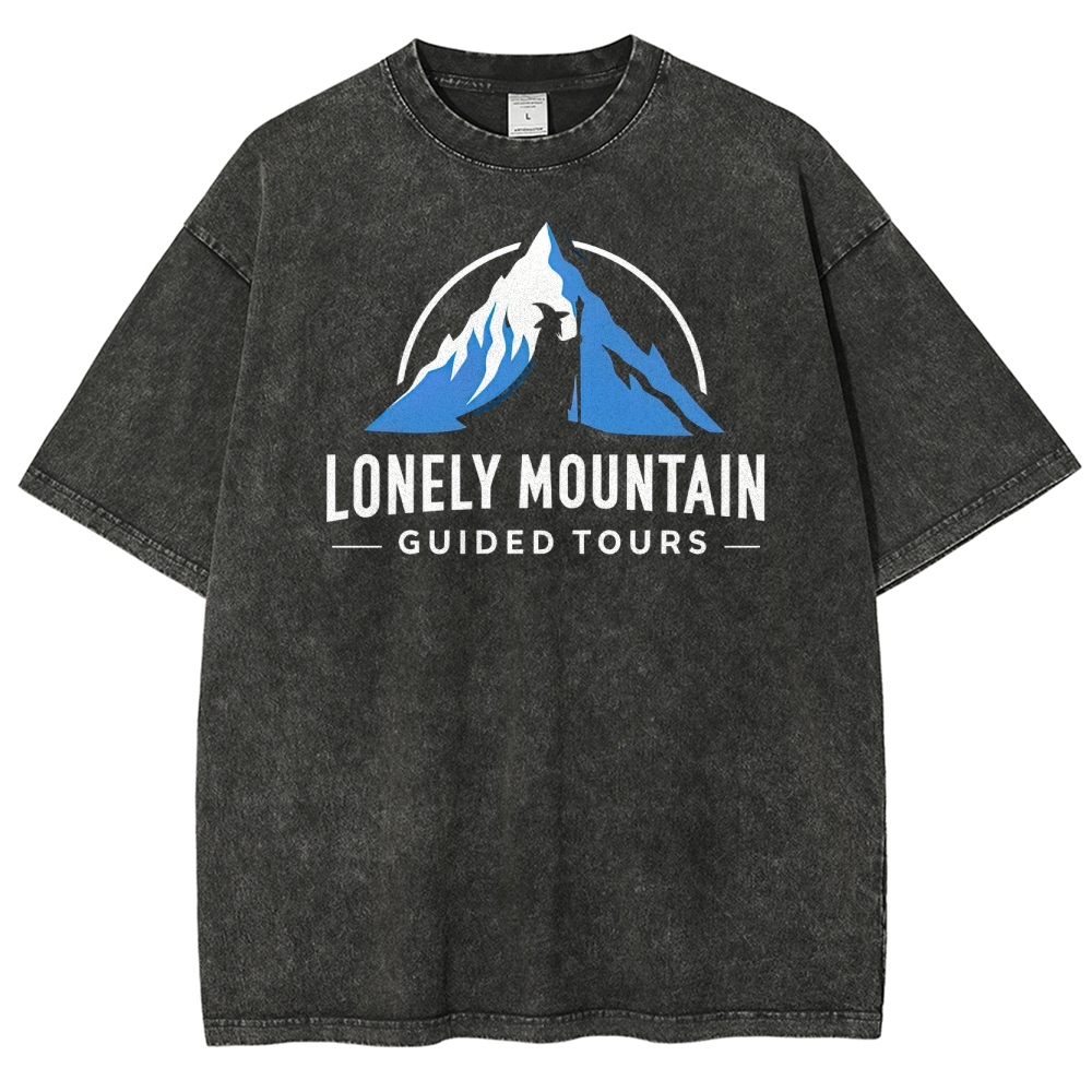 Lonely Mountain Guided Tours Washed T-Shirt