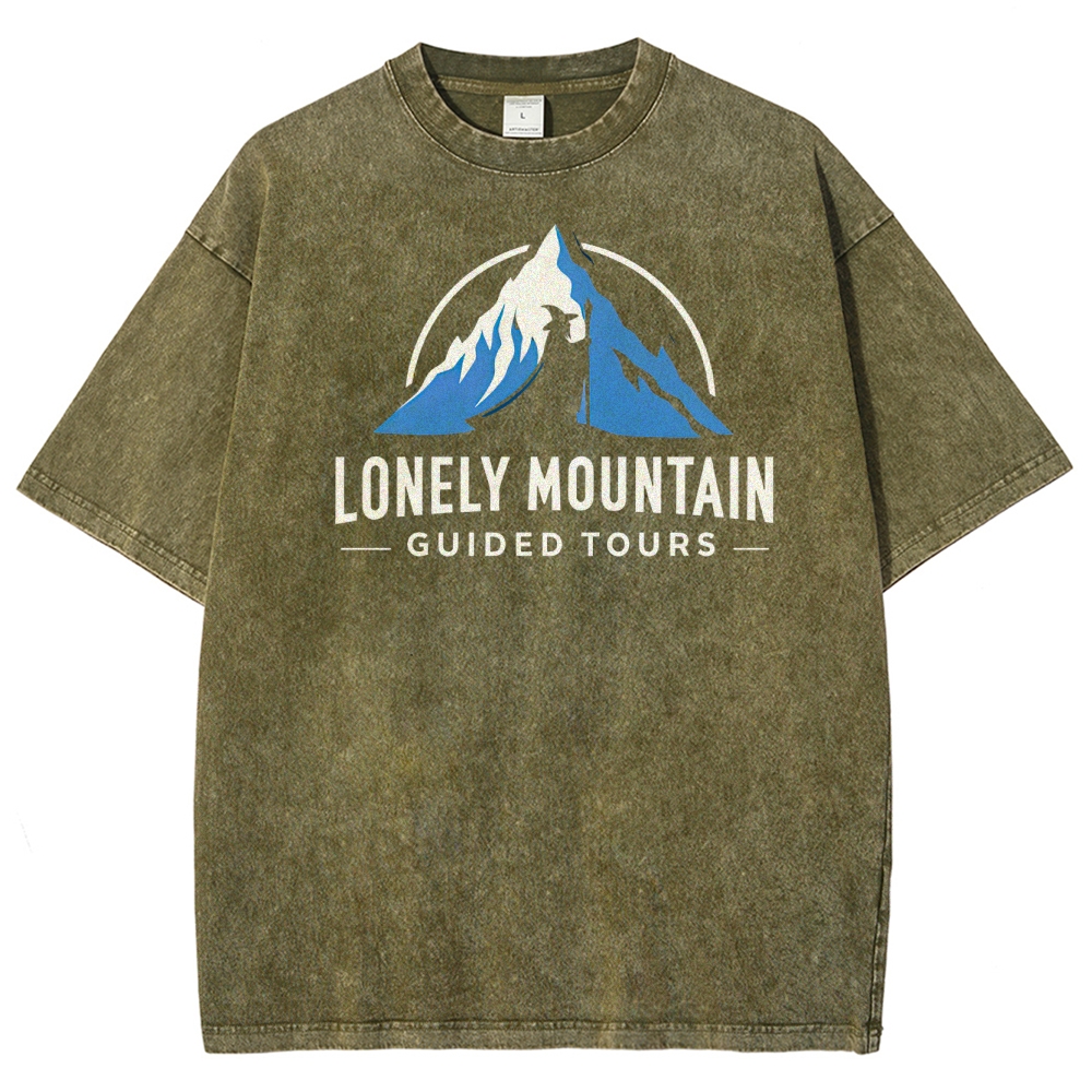 Lonely Mountain Guided Tours Washed T-Shirt