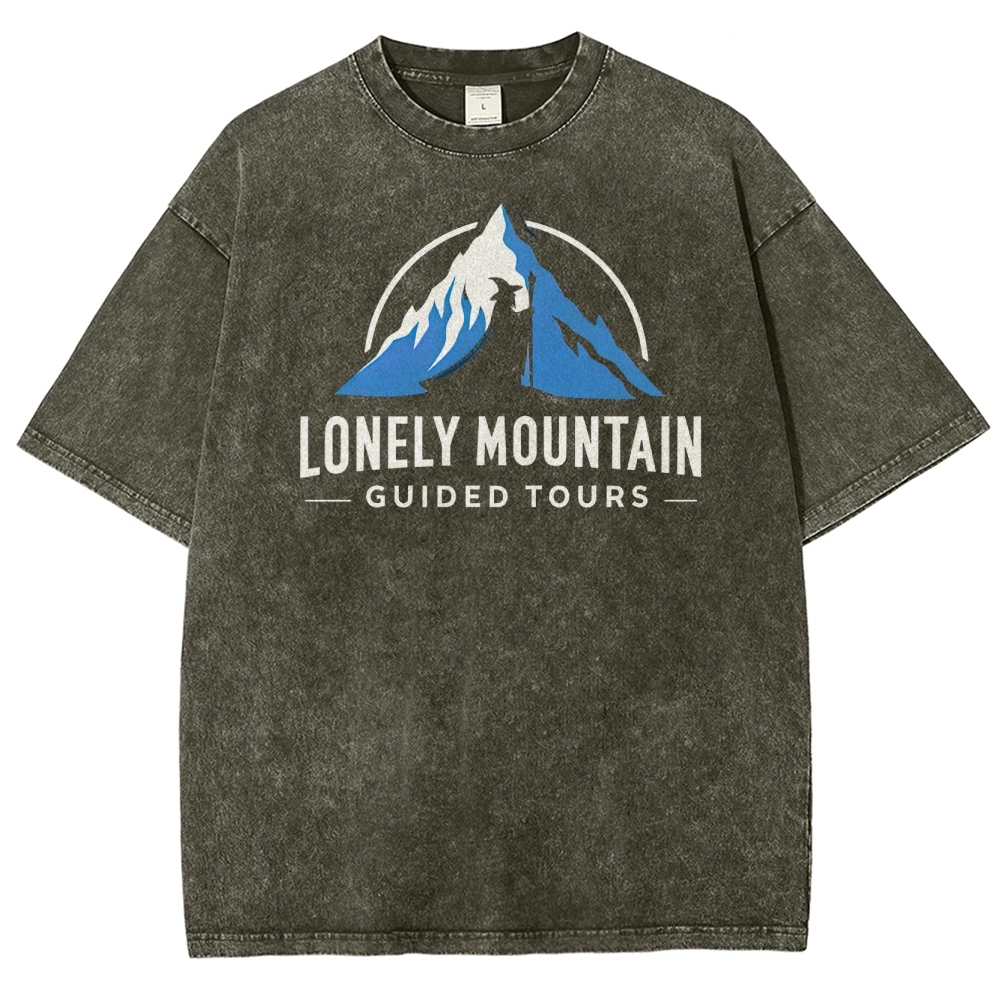 Lonely Mountain Guided Tours Washed T-Shirt