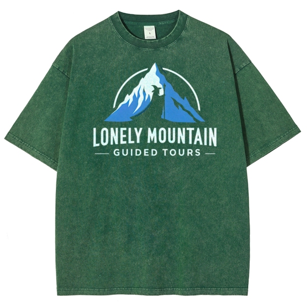 Lonely Mountain Guided Tours Washed T-Shirt