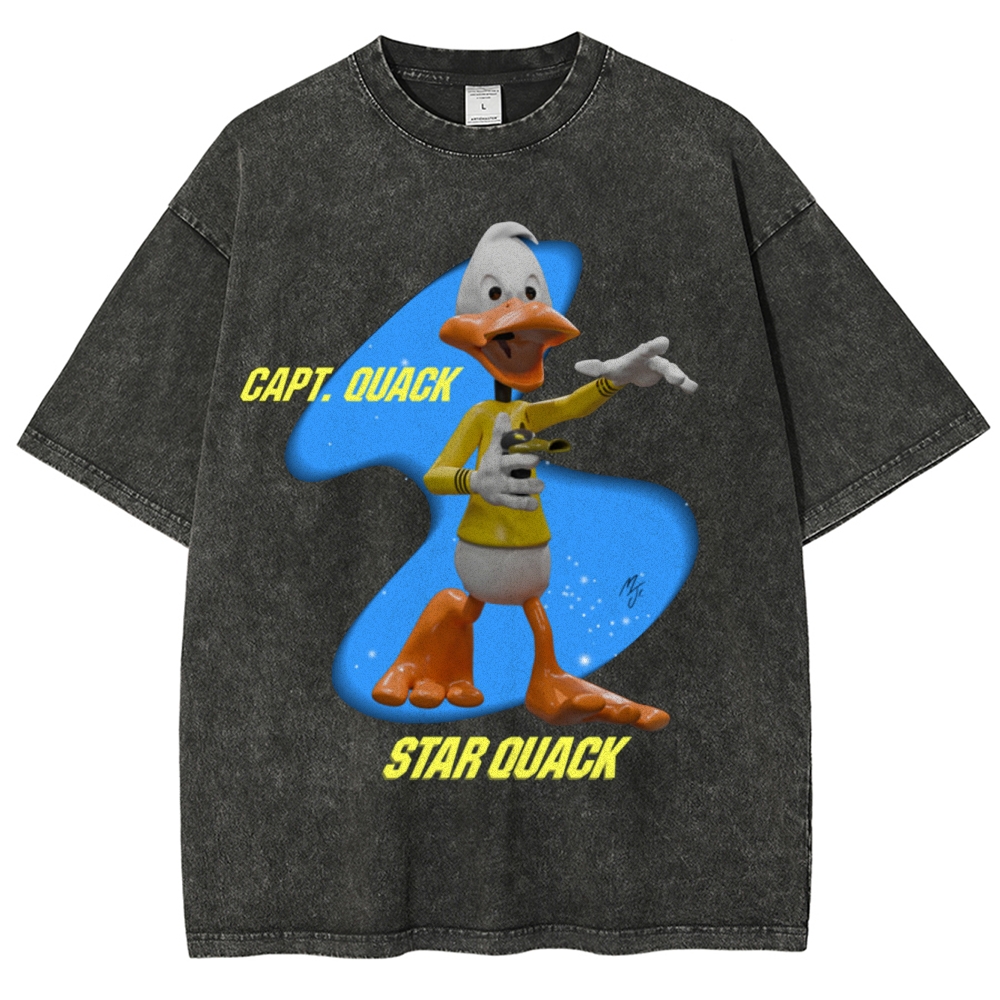 Capt. Quack Star Quack Washed T-Shirt