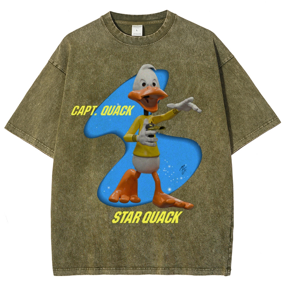 Capt. Quack Star Quack Washed T-Shirt