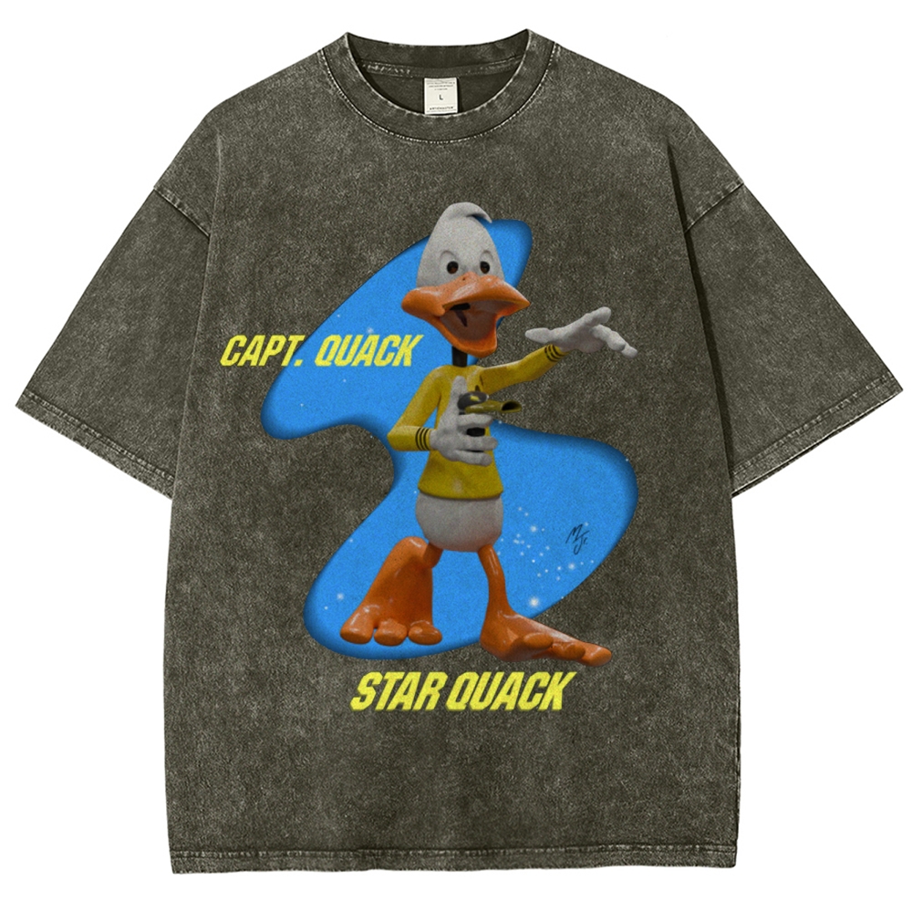 Capt. Quack Star Quack Washed T-Shirt