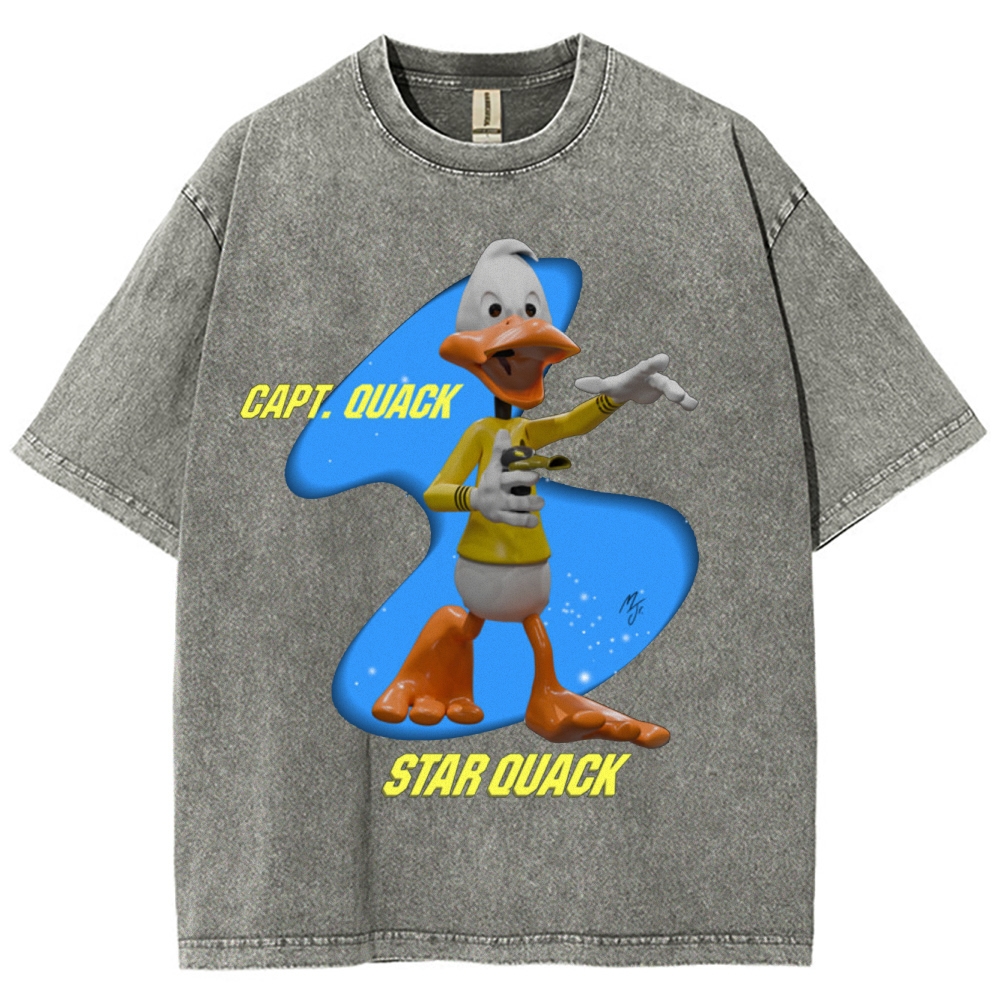 Capt. Quack Star Quack Washed T-Shirt