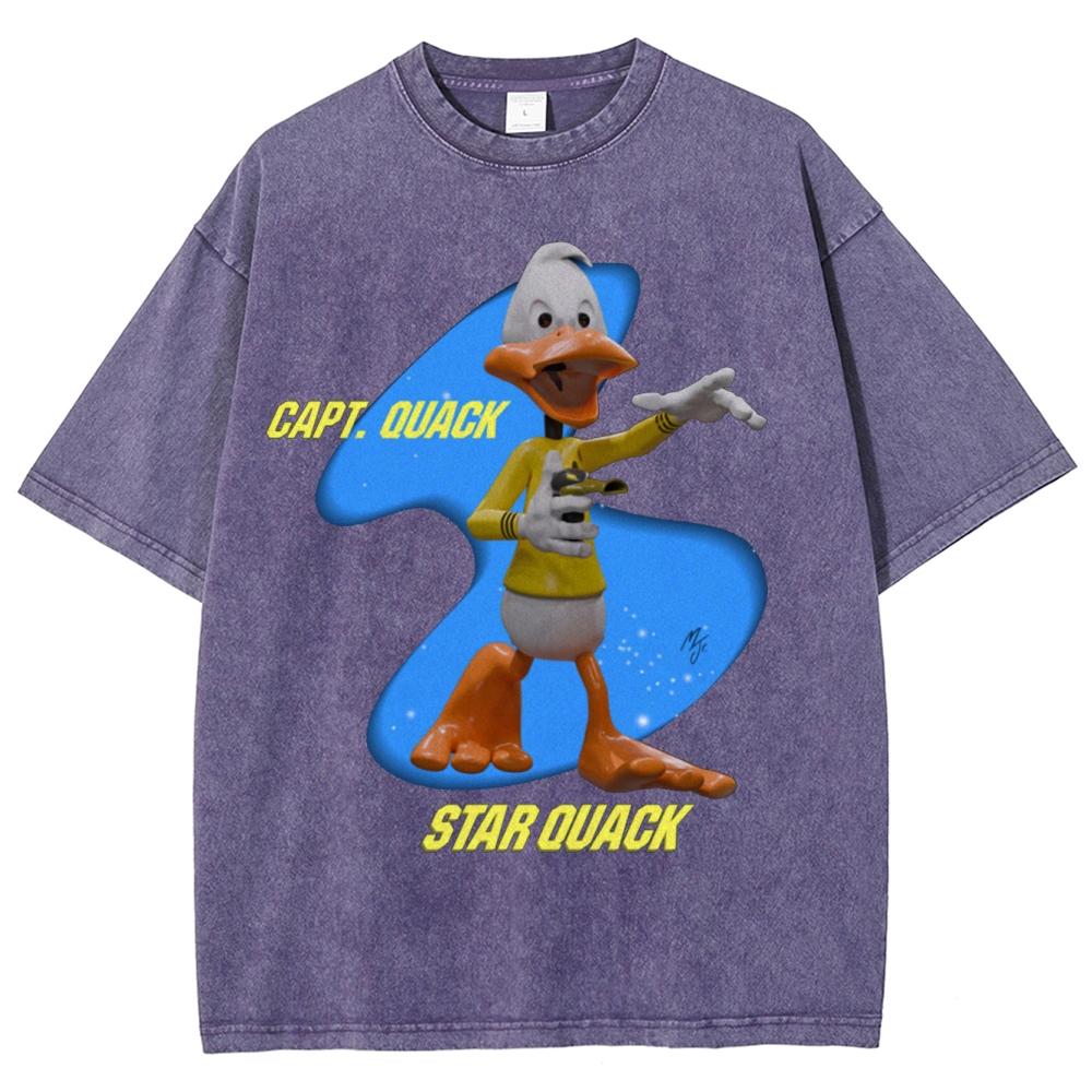 Capt. Quack Star Quack Washed T-Shirt