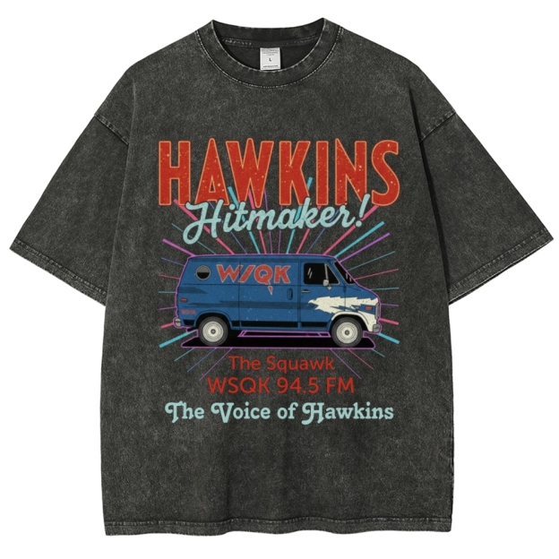 Hawkins Hitmaker WSQK Van Washed T-Shirt