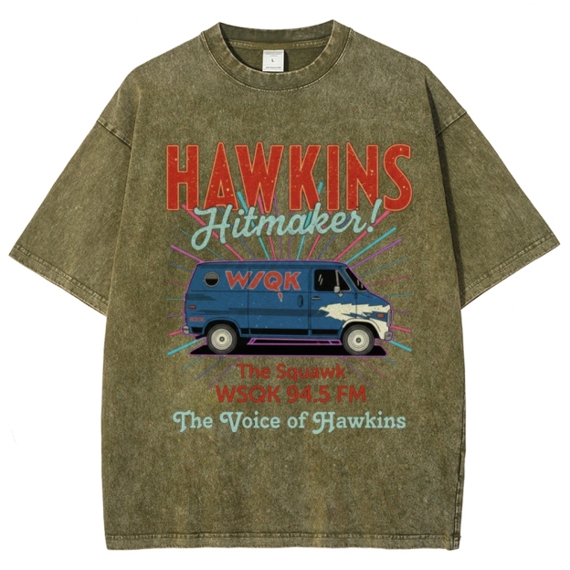 Hawkins Hitmaker WSQK Van Washed T-Shirt
