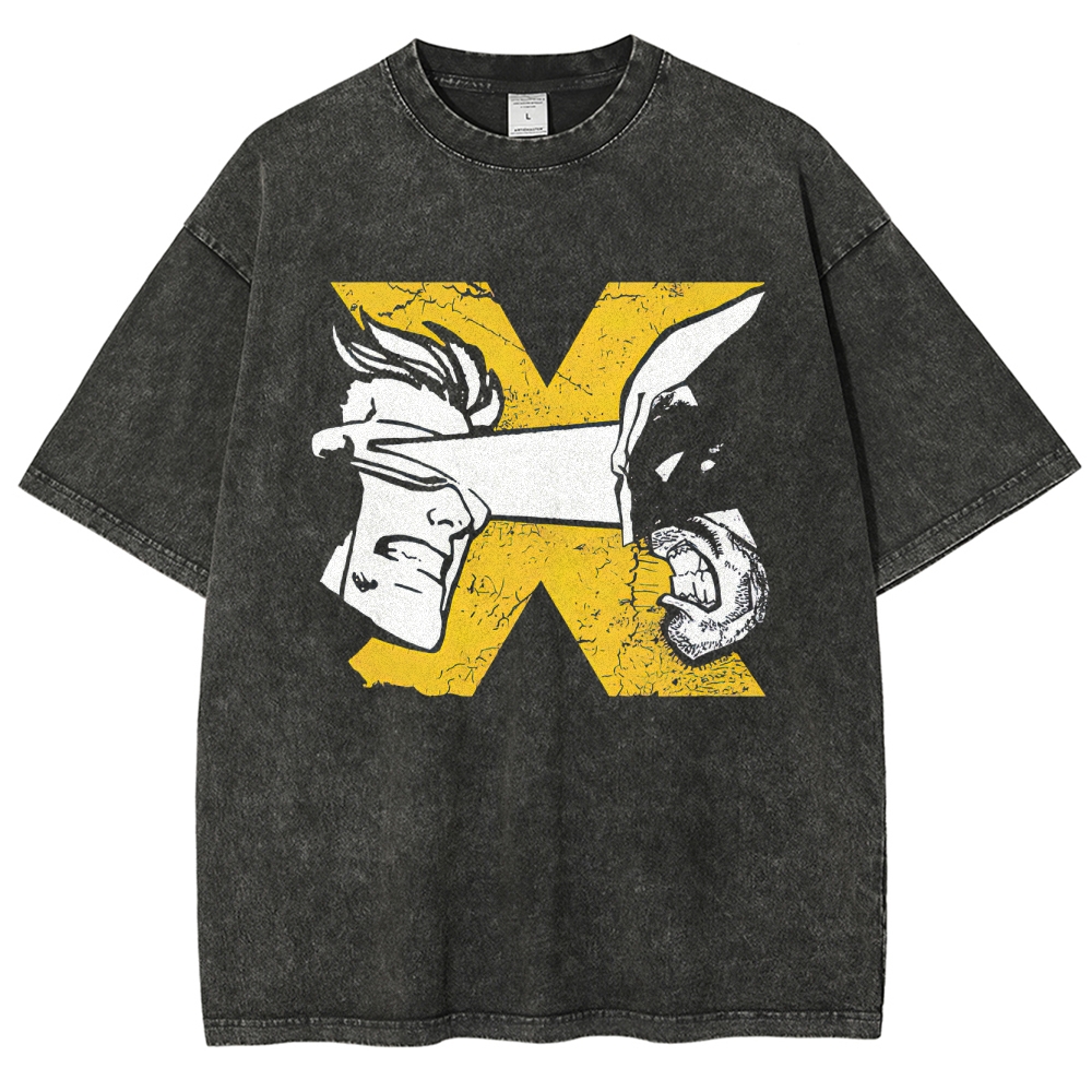 X-Men Cyclops vs. Wolverine Washed T-Shirt
