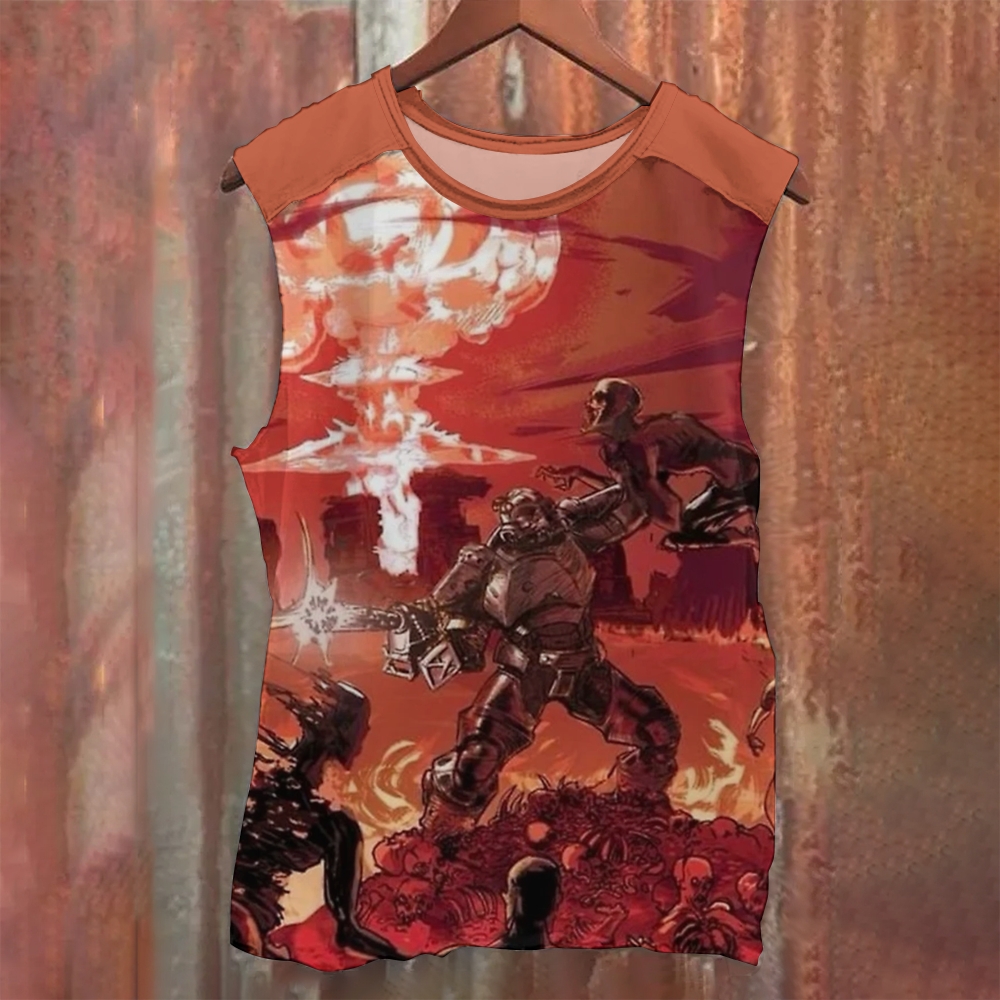 Brotherhood of Steel Wasteland Battle Tank Top