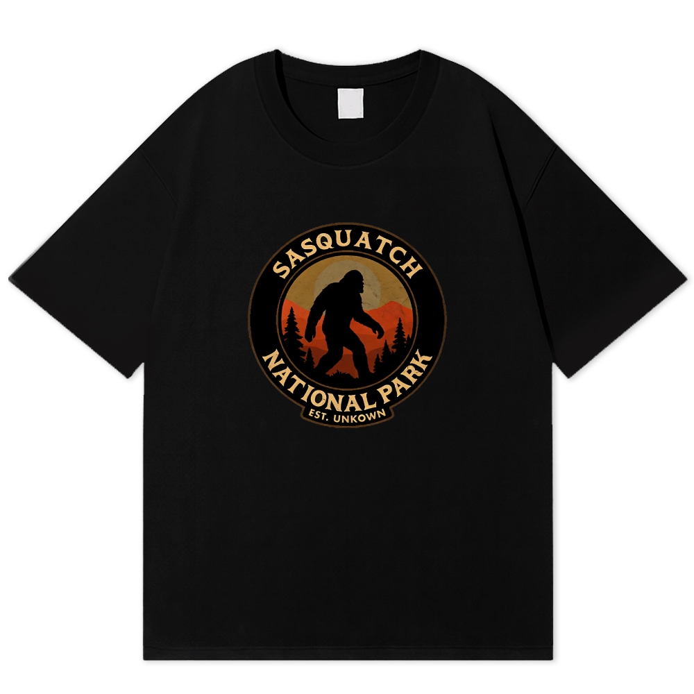 "Sasquatch National Park" Retro Adventure Cotton T-shirt