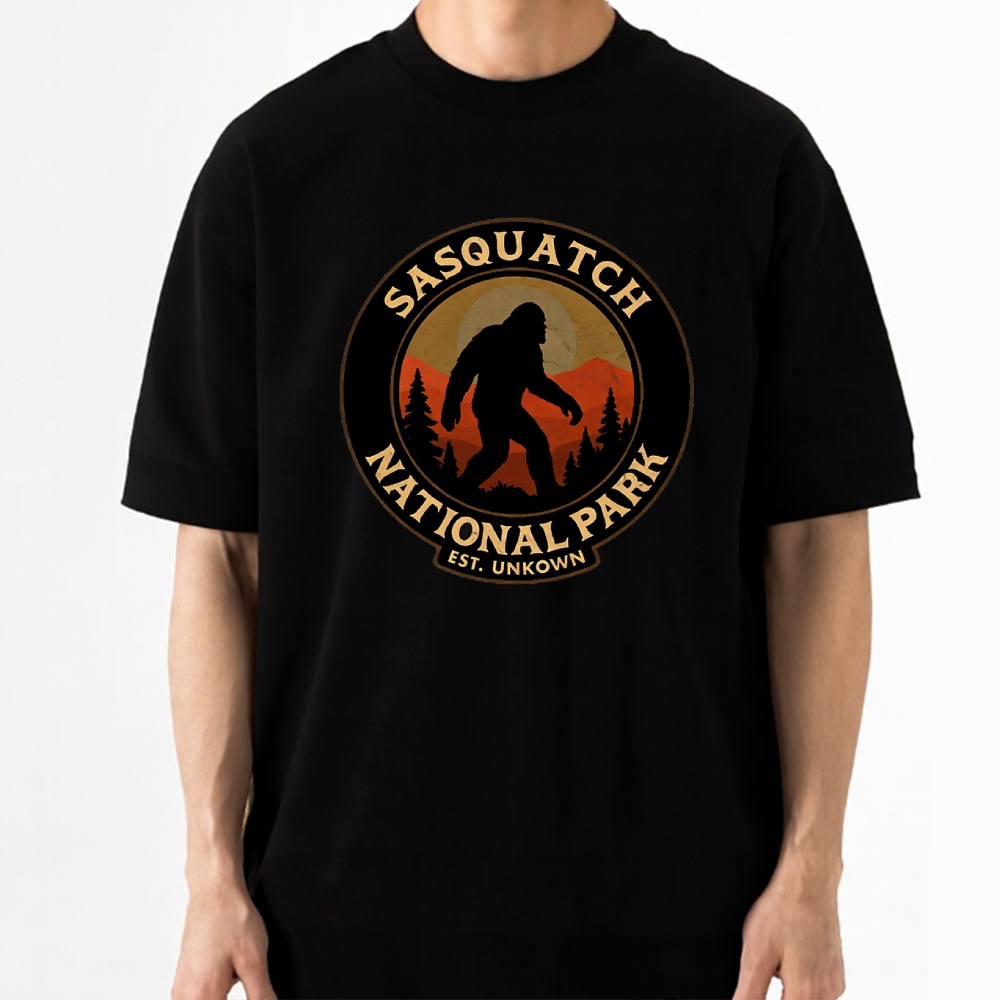 "Sasquatch National Park" Retro Adventure Cotton T-shirt