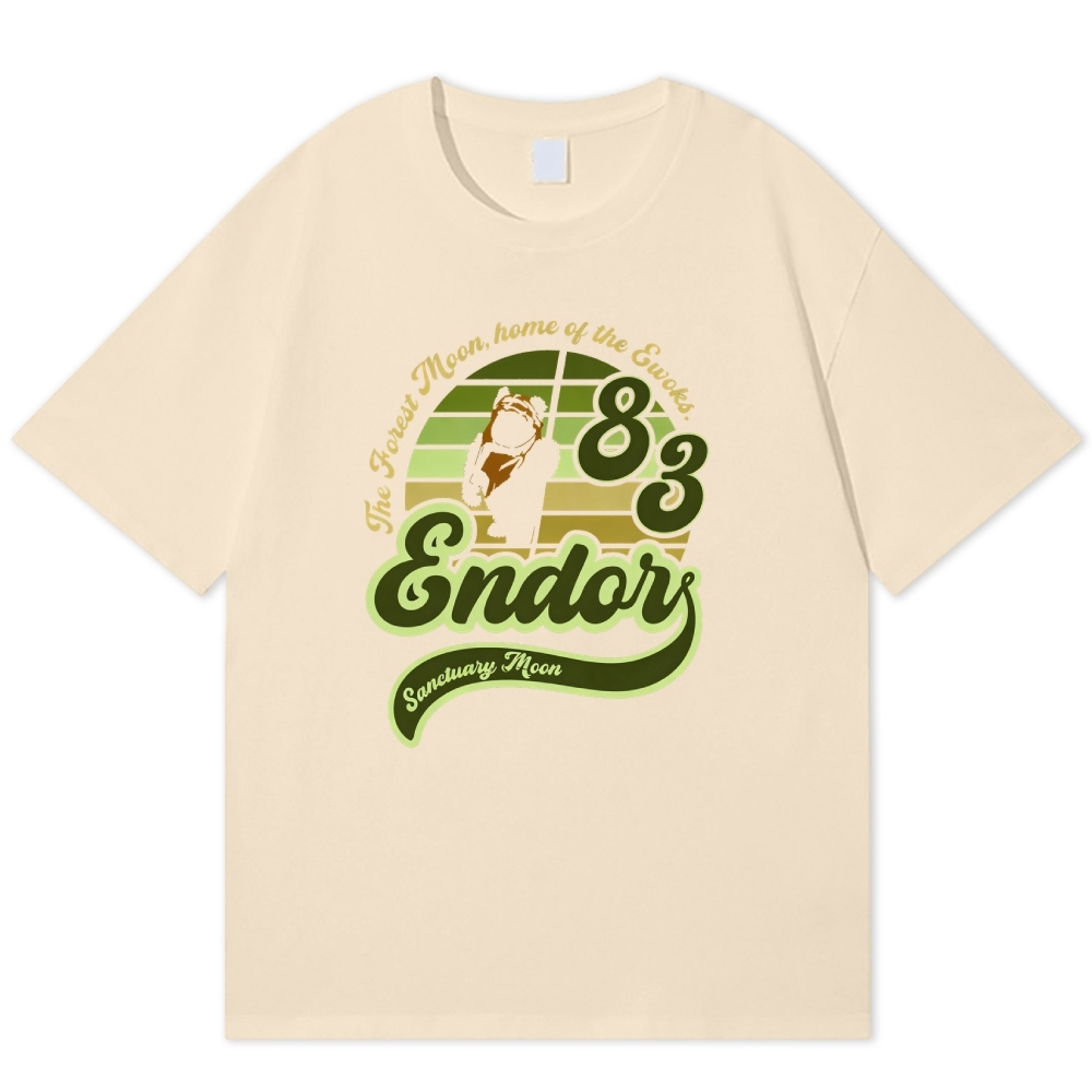 "Endor Forest Moon" Retro Sci-Fi Cotton T-shirt