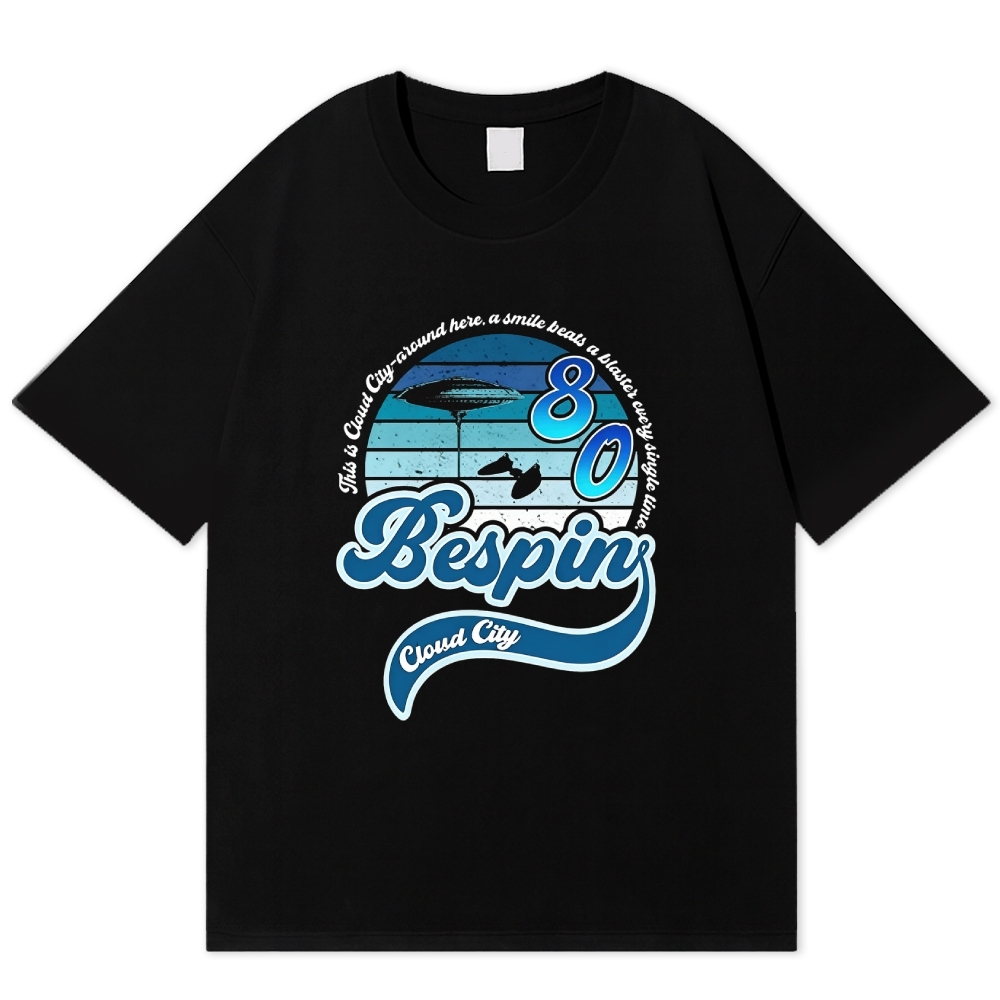 "Bespin Cloud City '80" Retro Sci-Fi Vacation Cotton T-shirt