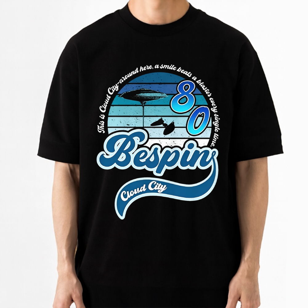 "Bespin Cloud City '80" Retro Sci-Fi Vacation Cotton T-shirt