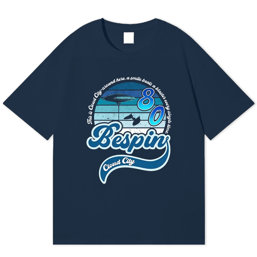 "Bespin Cloud City '80" Retro Sci-Fi Vacation Cotton T-shirt
