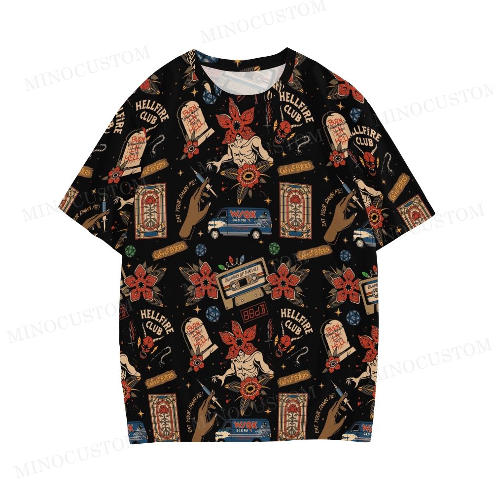 Retro Gothic Printed  T-shirt