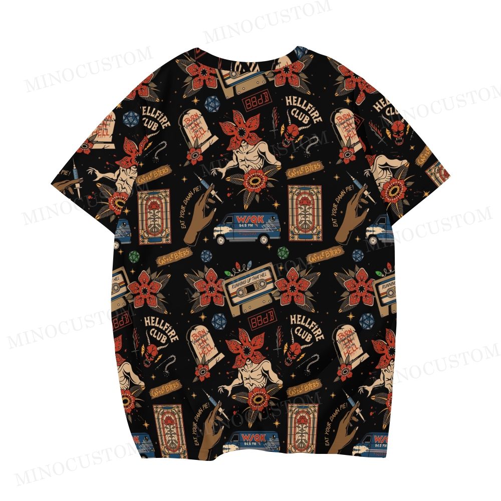 Retro Gothic Printed  T-shirt