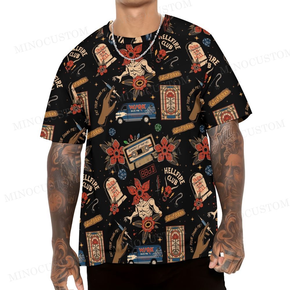 Retro Gothic Printed  T-shirt