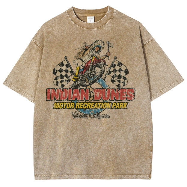 Indian Dunes Motor Recreation Park 1970 Posters Washed T-Shirt 