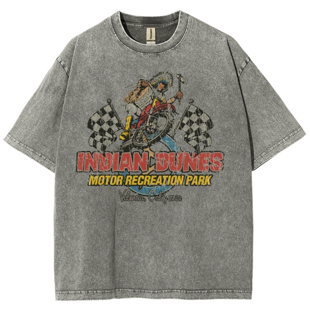 Indian Dunes Motor Recreation Park 1970 Posters Washed T-Shirt 