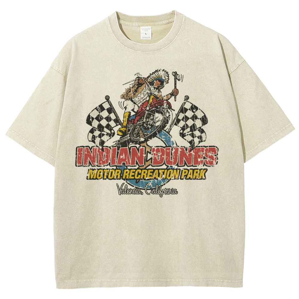 Indian Dunes Motor Recreation Park 1970 Posters Washed T-Shirt 