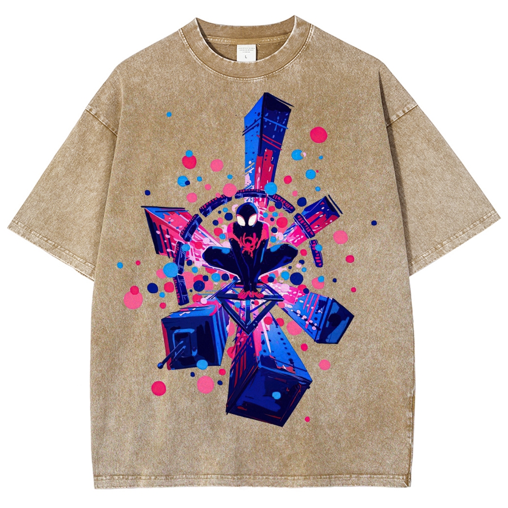Spider-Verse Multiverse Portal Washed T-Shirt