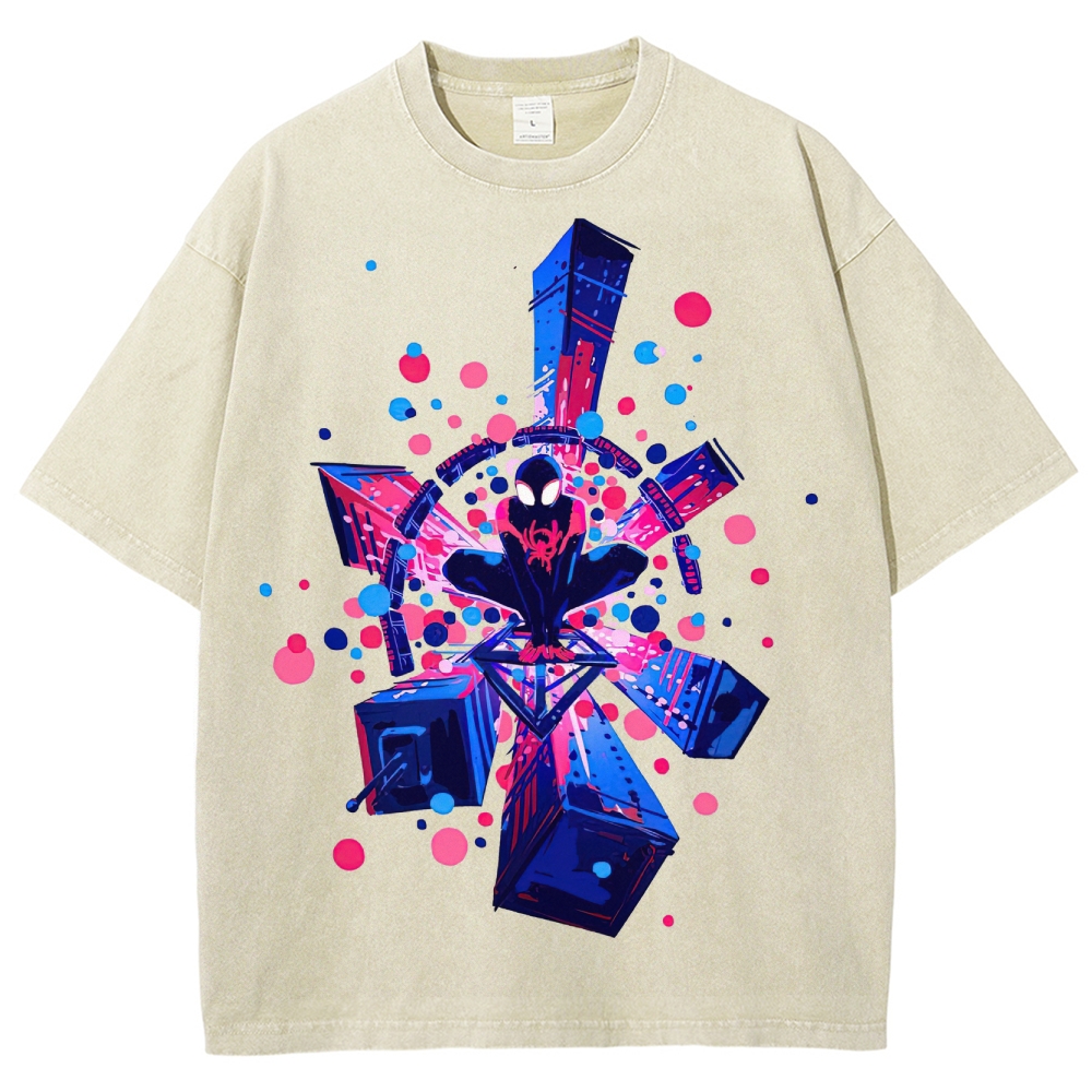 Spider-Verse Multiverse Portal Washed T-Shirt