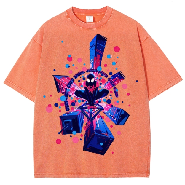 Spider-Verse Multiverse Portal Washed T-Shirt