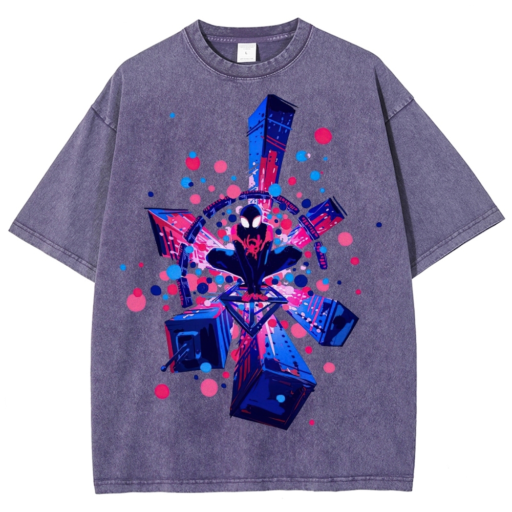 Spider-Verse Multiverse Portal Washed T-Shirt