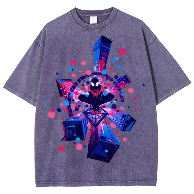 Spider-Verse Multiverse Portal Washed T-Shirt