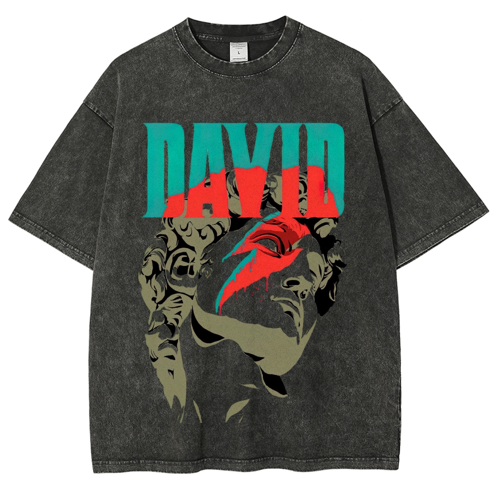 David Statue Pop Art Washed T-Shirt