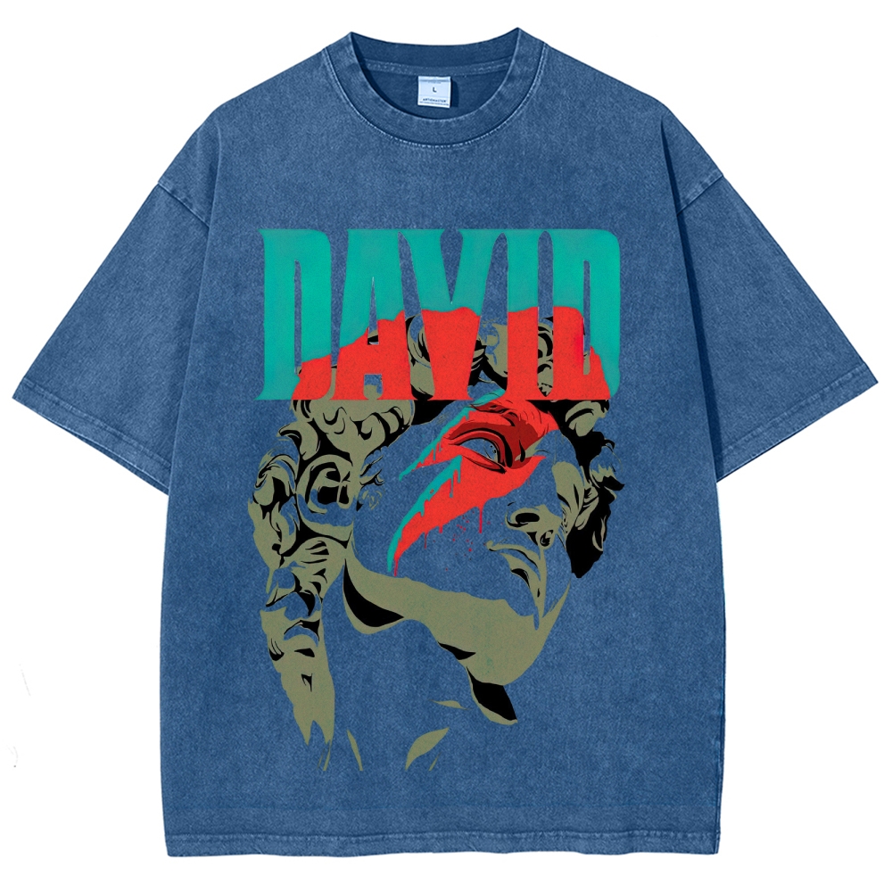 David Statue Pop Art Washed T-Shirt