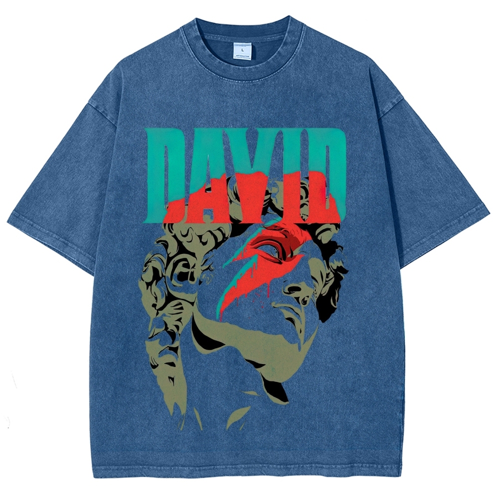 David Statue Pop Art Washed T-Shirt