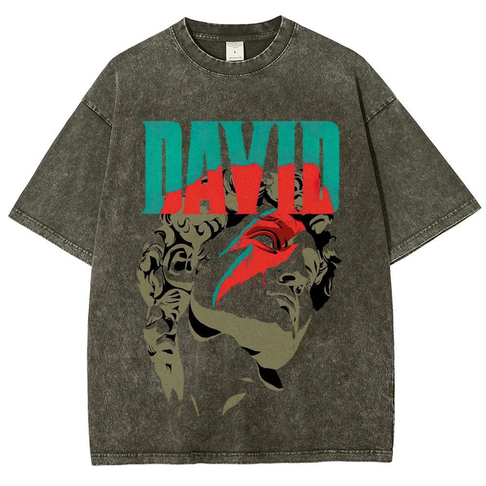 David Statue Pop Art Washed T-Shirt