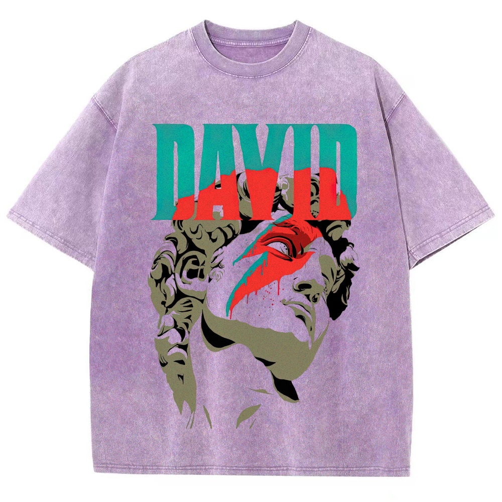 David Statue Pop Art Washed T-Shirt