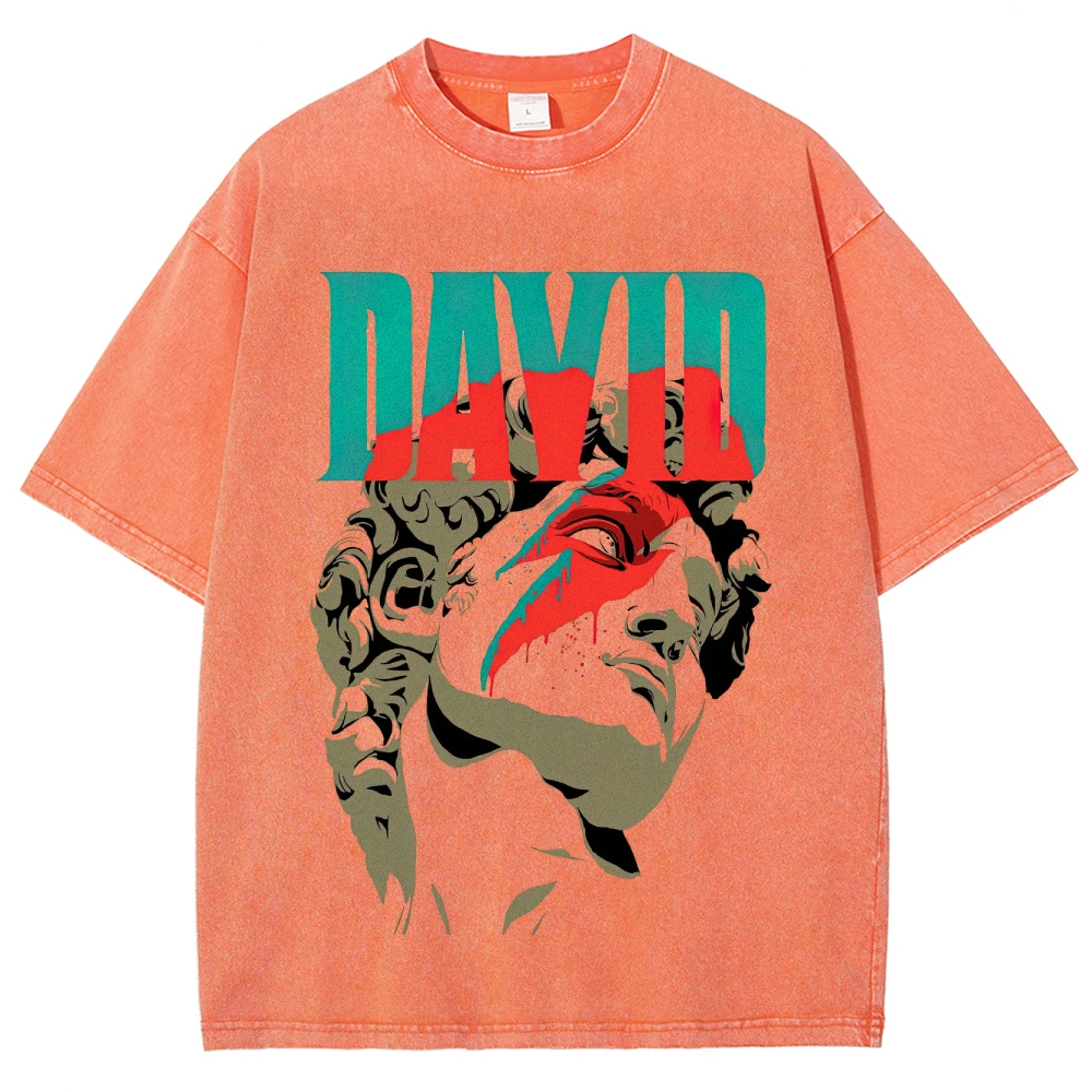 David Statue Pop Art Washed T-Shirt