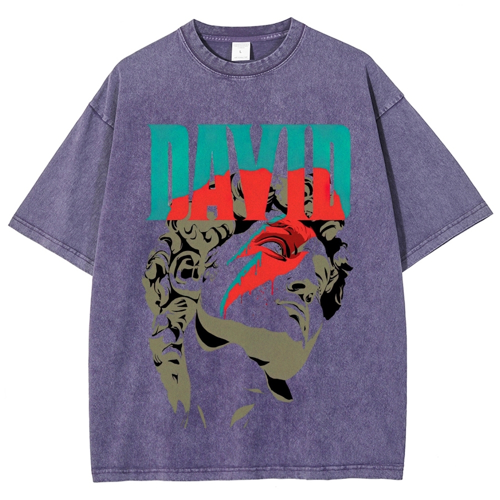 David Statue Pop Art Washed T-Shirt