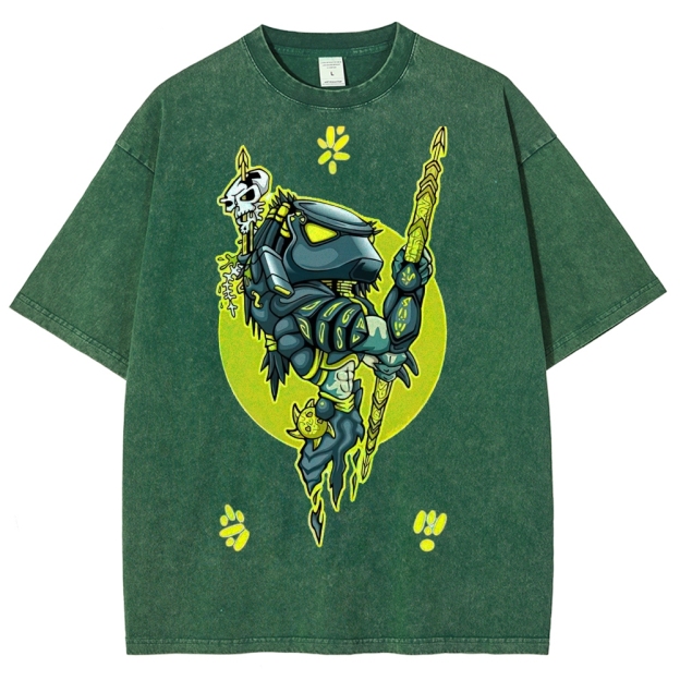 Chibi Predator Warrior Washed T-Shirt