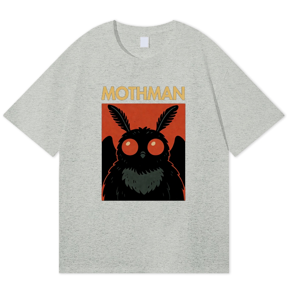 Cute Mothman Retro Cryptid Creature Cotton T-shirt