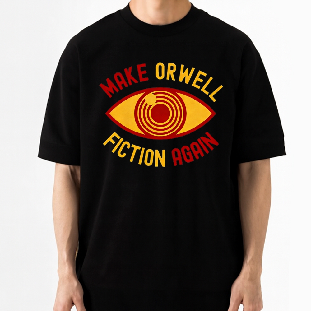 Surveillance Eye Retro Dystopian Art Cotton T-shirt