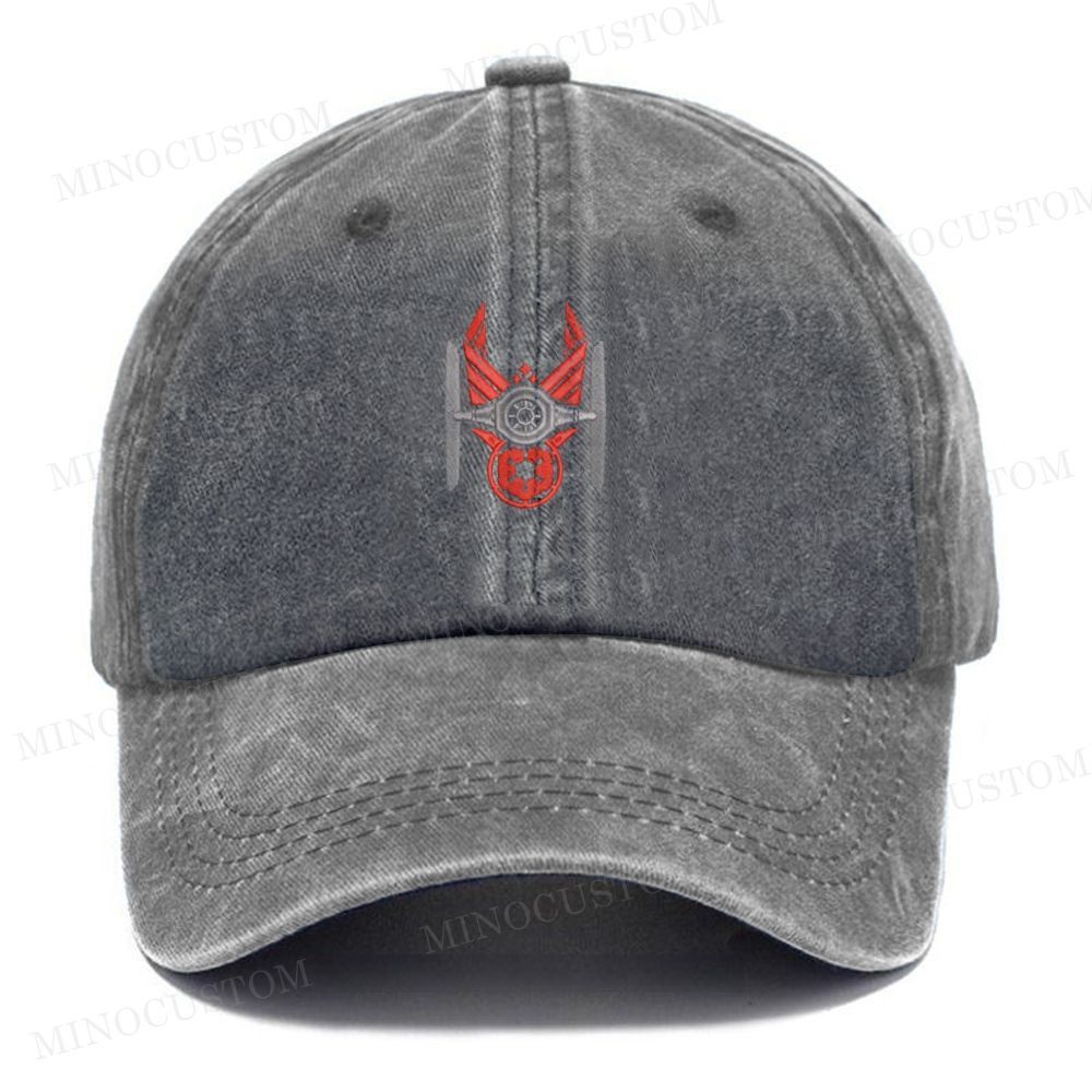 The Fighter Squadron Machine Embroidered Washed Cap