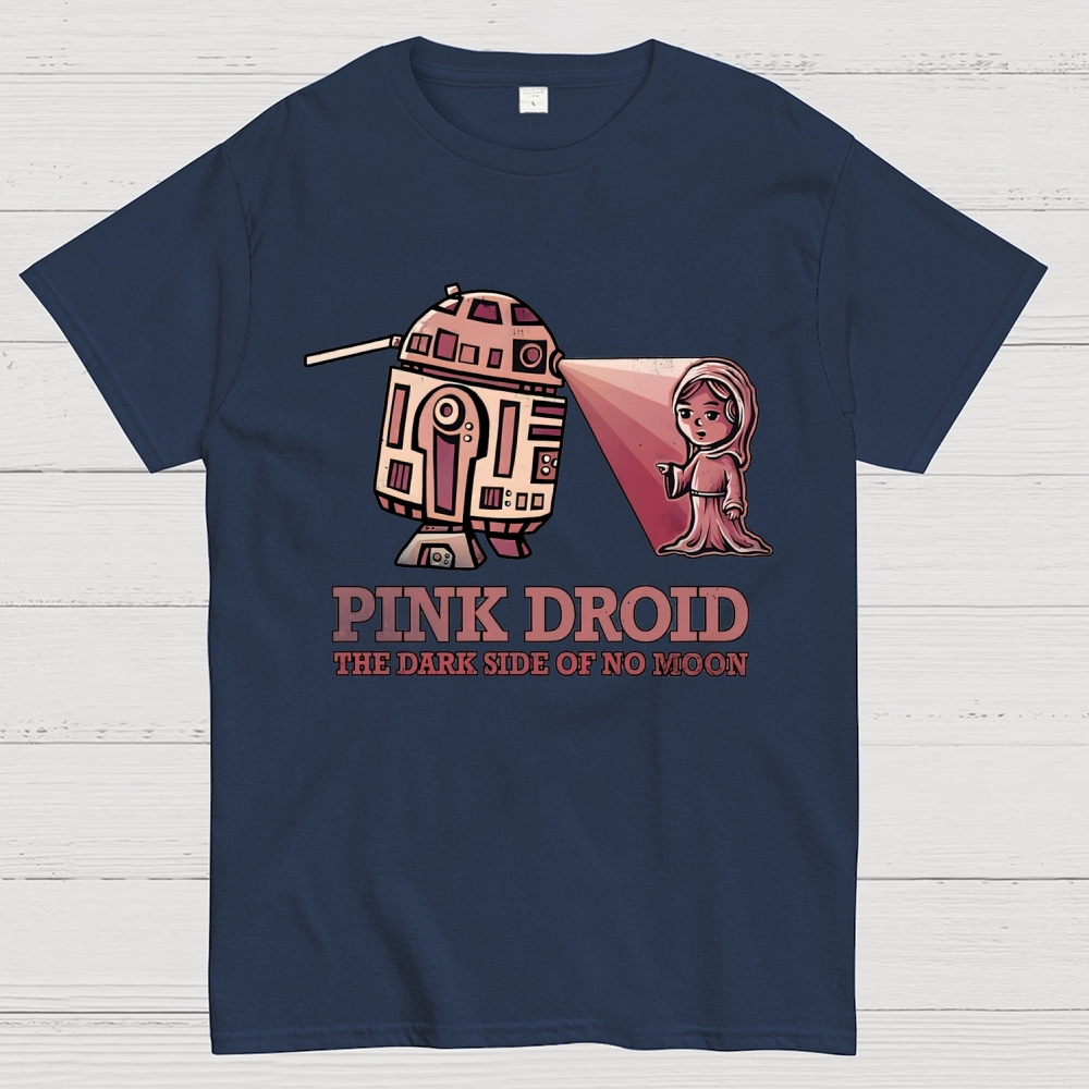 Pink Droid  Cotton T-shirt 