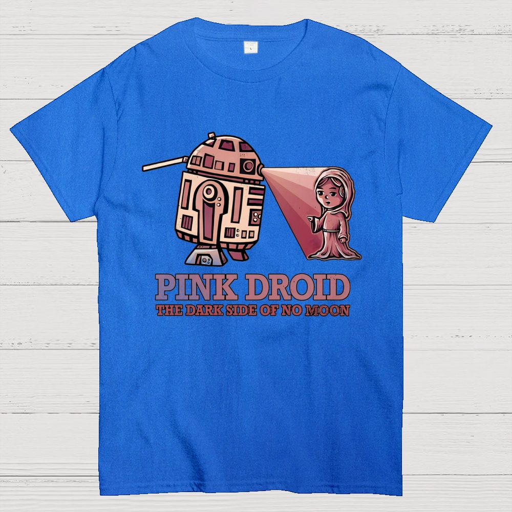 Pink Droid  Cotton T-shirt 