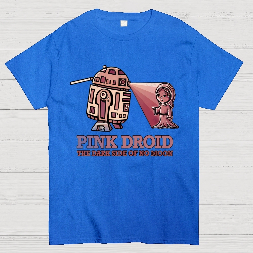 Pink Droid  Cotton T-shirt 